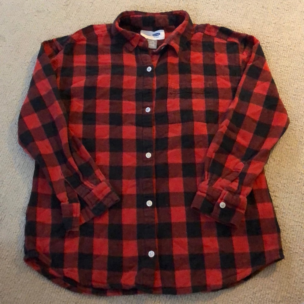 Girls flannel size L